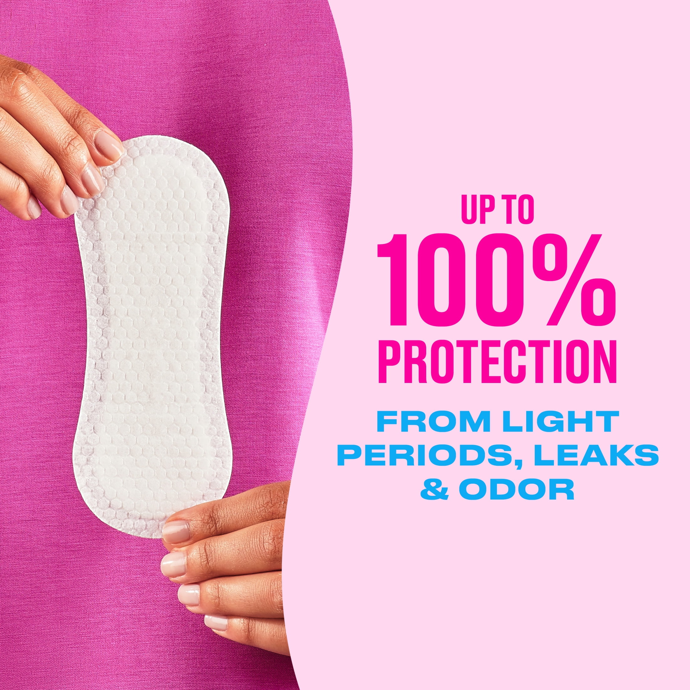 Carefree Panty Liners for Women, Regular, Wrapped, Unscented