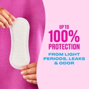 Carefree Panty Liners for Women, Extra Long, Wrapped, Unscented (36 Count)