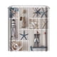 thumbnail image 3 of Cortina de ducha impermeable Monstrate 3D de poliéster 180x180cm, 3 of 6