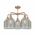 thumbnail image 2 of Innovations Lighting  Edison - 5 Light 24" Stem Hung Chandelier Antique Copper, 2 of 2