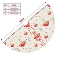 thumbnail image 3 of Rateoe Flat Mushrooms Print Christmas Tree Skirt 48" for Xmas Holiday New Year Party Circle Tree Mat Ornaments Decoration, 3 of 7