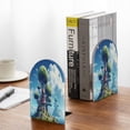 thumbnail image 5 of Hirioo Fantasy Treehouse Planet Scene for Bookends Decorative Bookends for Shelves for Home or Office, Non-Slip Base, 5 of 8