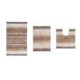 thumbnail image 2 of Home Weavers Gradation Rug Collection 100% Cotton Non-Slip Bathroom Rug Set Machine Washable Bathroom Rug-17"x24", Bath Rug- 21"x34", U Shaped Contour- 20"x20", Beige Color 3 Piece Bath Rug set, 2 of 7