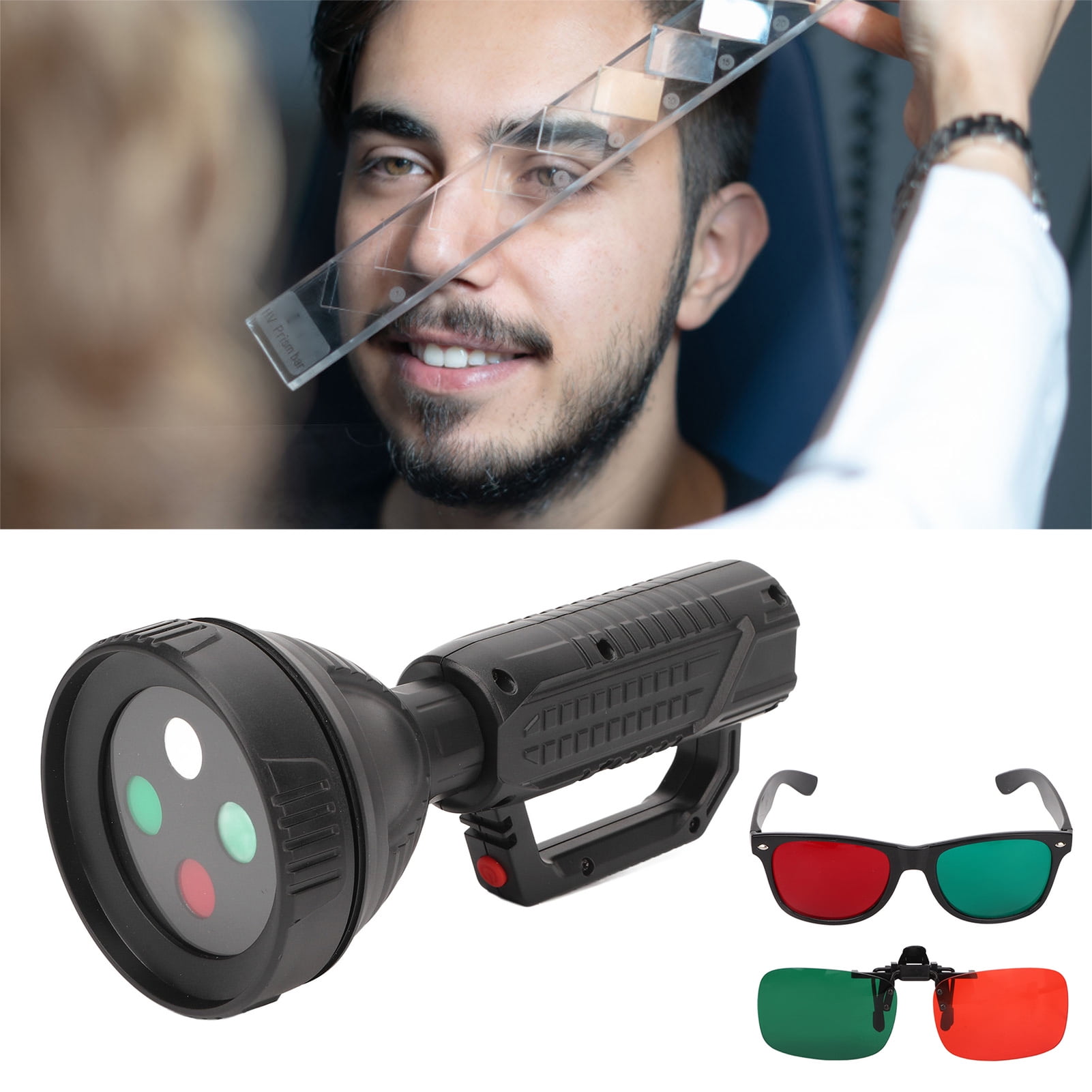 Penlight Ophthalmic Tester 4 Dot Red Green Glasses Red Green Glasses