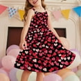 thumbnail image 2 of IFNWSV Girls Dress Sleeveless Round Neck Solid Color Cotton Blend Dress Knee Length 4-5 Years, 2 of 6