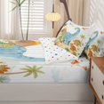 thumbnail image 5 of Homewish Cute Dino Family Zipper Twin Comforter Sets with Fitted Sheet and 2 Pillowcases,Jungle Animals Zipper Bedding Set,Polkadot Reversible,4pcs, 5 of 8