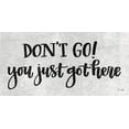 thumbnail image 2 of Jaxn Blvd. 24x14 Black Ornate Wood Framed with Double Matting Museum Art Print Titled - Dont Go! You Just Got Here, 2 of 4