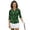 Lucky Four Leaf Clover, variant on Uorisanigo Valentine's Day Heart Women's 3/4 Sleeve Athletic Golf Shirts Quarter Zip Quick Dry Athletic Polo Shirts Comfortable Polyester Spandex Fabric Outing Wear Tennis Tops