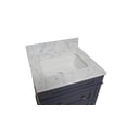 thumbnail image 2 of Eleanor 24" Bathroom Vanity with Marine Gray Cabinet and Carrara Marble Top, 2 of 6