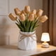 thumbnail image 4 of Jarrón de plástico envuelto en cuerda, maceta de cerámica sintética, centro de mesa decorativo, decoración moderna europea para el hogar y la oficina, ideal para flores artificiales, hierba de la, 4 of 6