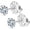 Silver Tone, variant on Limerencia Moissanite Stud Earrings for Women and Men,F136 Titanium Screw Back Earrings, Hypoallergenic Earrings for Daily Wear,3mm