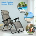 thumbnail image 2 of iMounTEK 2Packs Zero Gravity Lounge Chair with Dual Side Tray 330lbs Load Foldable Recliner Chair with Stress Relief Pillow Patio Poolside Beach Lying Chair, 2 of 8