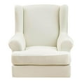 thumbnail image 2 of Funda elástica para asiento de silla, decoración a prueba de polvo, estirable, lavable, , cojines suaves, funda para , hogar, Beige BLESIY Funda de asiento Funda, 2 of 8