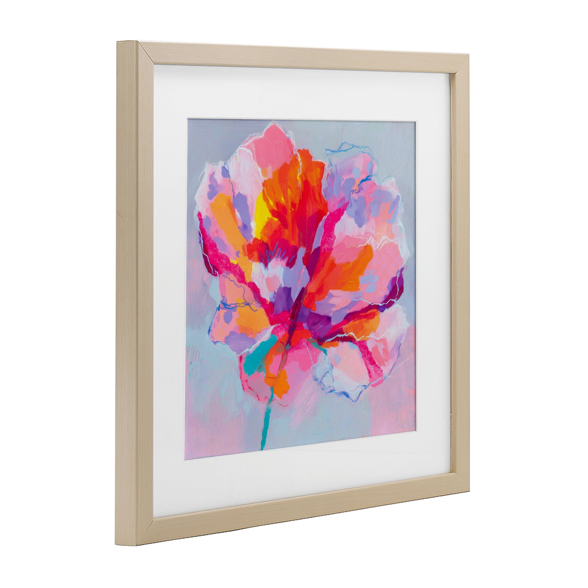 Stupell Industries The Open Petal Expression Birch Framed Print Under Glass, design by Chromatic Storm Studio