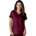 thumbnail image 1 of EON Women's COOLMAX Mock Wrap Mesh Panel Solid Scrub Top, 1 of 3