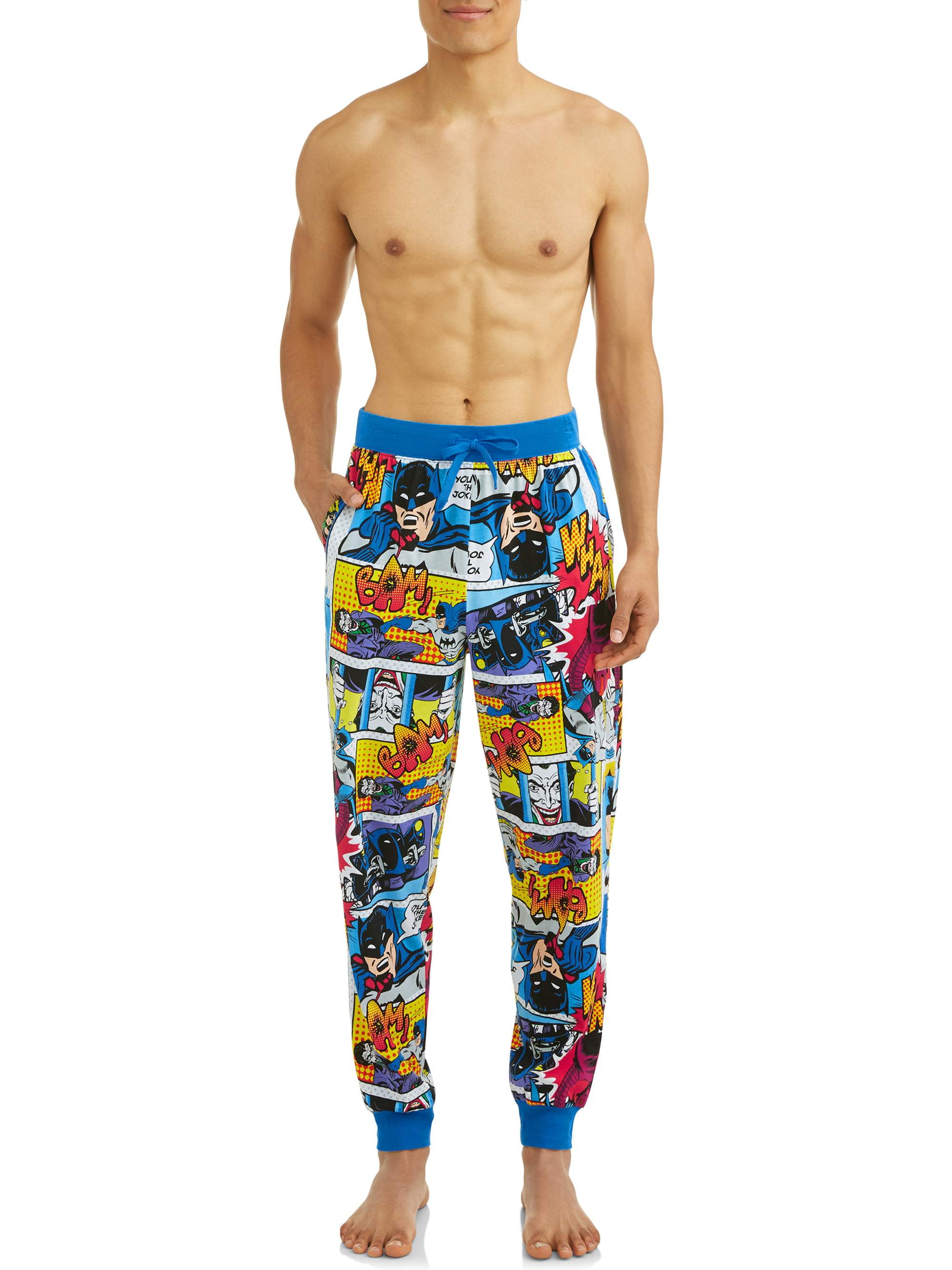 Batman Mens Pajama Sleep Lounge Pants DC Comics 