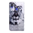 thumbnail image 3 of Étui Portefeuille Décoratif pour Xiaomi Redmi Note 7/Note 7S/Note 7 Pro (Inde) Loup, 3 of 5