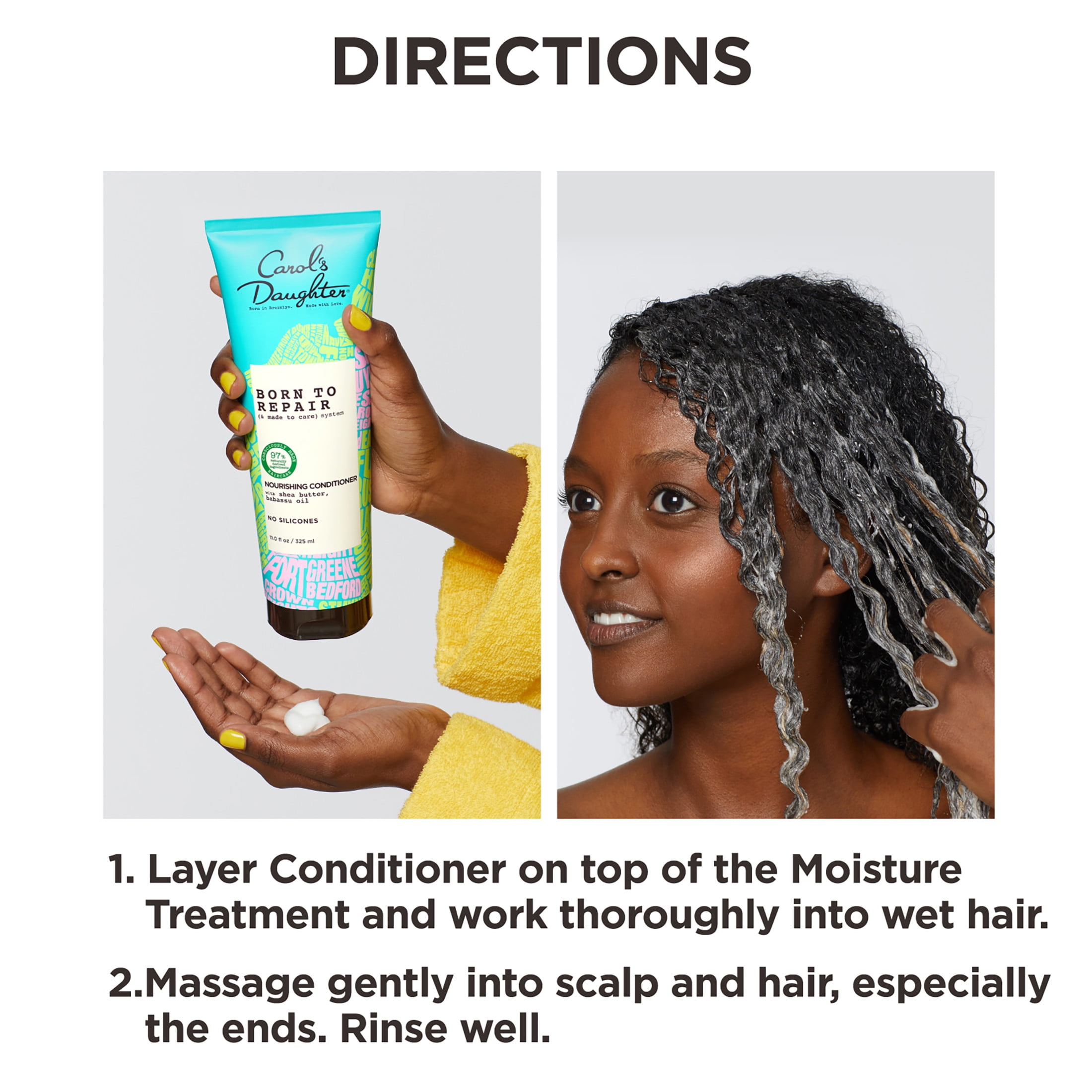 Carol's Daughter Born to Repair, Repairing Conditioner for All Hair Types with Shea Butter, 11 fl oz
