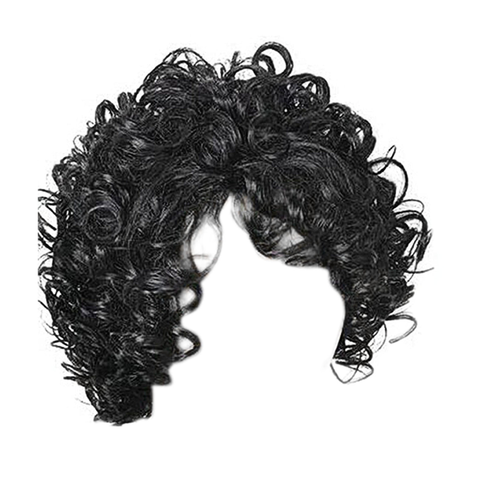 1*Wig Bradem Clear Out Deal, Women's Wig Black Small Curly Wavy