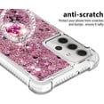 thumbnail image 4 of for Samsung Galaxy A32 5G 6.5" Case,Creativity Clear Quicksand Glitter Flowing Liquid Floating Soft TPU Case w/Stand Bling Diamond Sparkle Phone Cover for Samsung Galaxy A32 5G  Rose Gold, 4 of 14