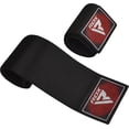 thumbnail image 2 of RDX Lace 2 Loop Straps Converter for Professional Boxing Gloves, 50CM Elasticated Polyester Adjustable Maya Hide Leather Hook Strap, Red, 2 of 5