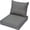 Dark gray, variant on Ovios Back and Seat Cushion Set for Outdoor Furniture, 2-Piece Replacement Cushions for Deep Seating Patio Chair, Outside Pads for Porch, Deck and Garden Seats