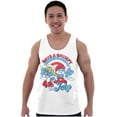 thumbnail image 5 of Retro Smurfs Cartoon 4th of July Tank Top T Shirts Men Women Brisco Brands L, 5 of 6