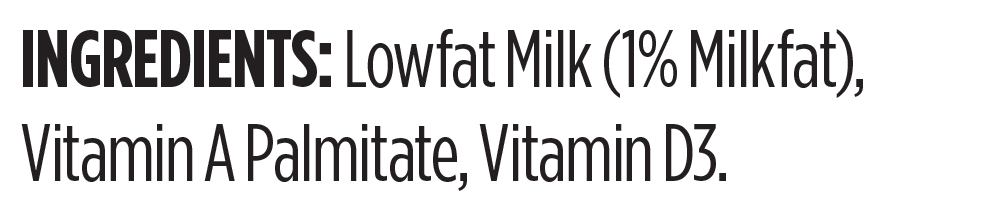 UPSTATE FARMS 1% Low Fat Milk, 128 fl oz