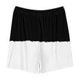 thumbnail image 4 of Ovbmpzd Toddler Girl Shorts White High Rise Wide Leg Running Colorblock Pockets Shorts Newborn Pants Unisex 7 Years, 4 of 4