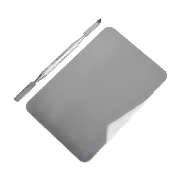 Makeup Stainless Steel Palette Square Palette Professional Nail Palette