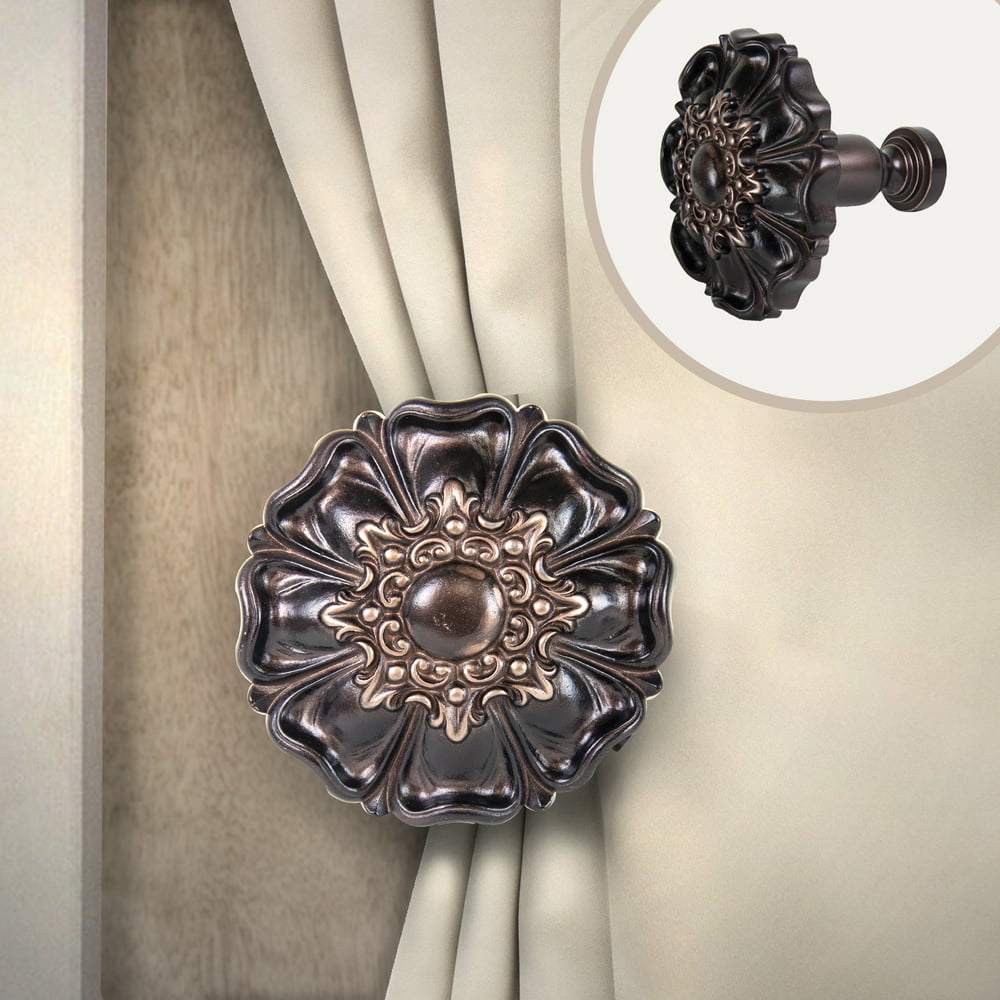 Ximena Curtain Tie Back (pair) Finial 102 in Bronze