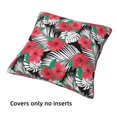 thumbnail image 3 of Throw Pillow Covers Set of 4 red flowers_A Soft Decorative Pillowcase for Couch Living Room Bed Sofa, Square Pillow Covers Pillow Protector with Zipper, Home Decor 18"x18", 3 of 7