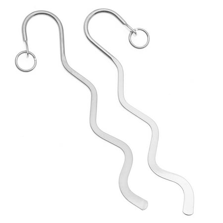 Beaded Lace Bookmark - Silver Plated Bookmark - Fun Craft Beading Project 3.35 Inches (2)