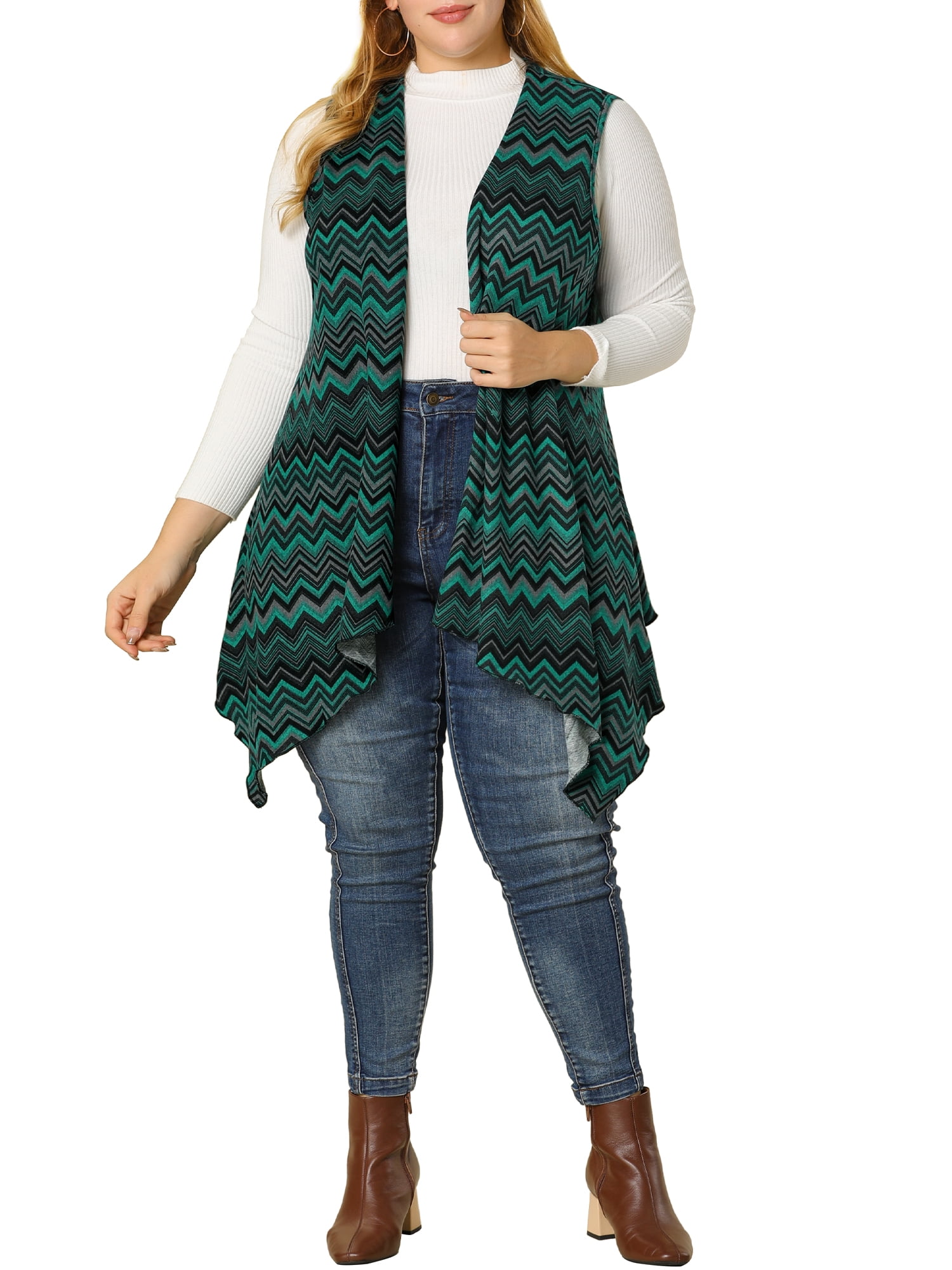sleeveless knit cardigan