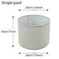 thumbnail image 1 of AMERTEER 1Pcs Linen Fabric Desk Lamp Shade - Detachable  Soft Lighting  7.8” x 7.8” x 7” Size  KD Design  Floor Lamp Shell Cover  Easy Assembly  Versatile Lighting Fixture Accessory, 1 of 6