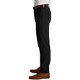 thumbnail image 2 of Haggar Men's Cool 18 Pro Slim Fit Flat Front Superflex Waistband Pant 36W x 30L Rich Black, 2 of 6