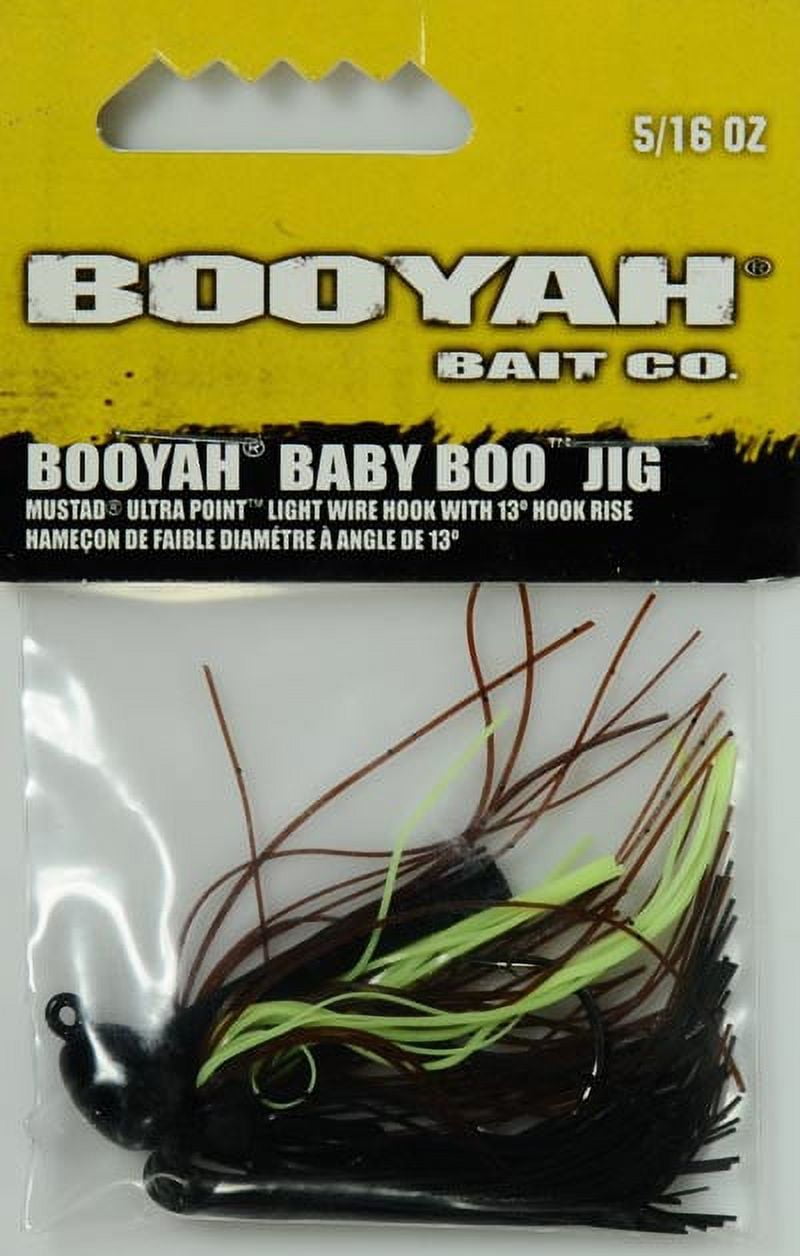 BOOYAH Baby Boo Jig Black Brown Chartreuse 5/16 oz.