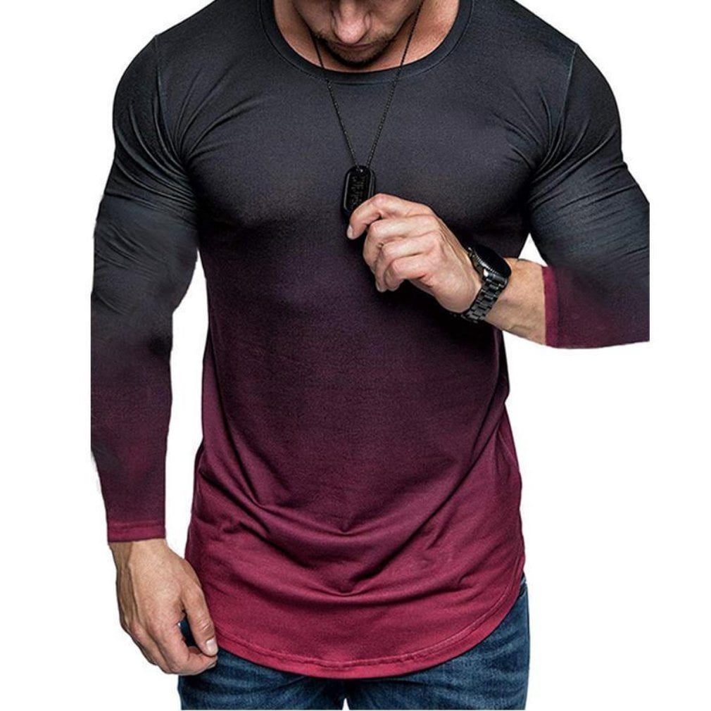 CLEARANCE SALE Gradient Round Neck Long 
