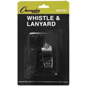 Champion Sports Metal Whistle with Lanyard - 12 Pack