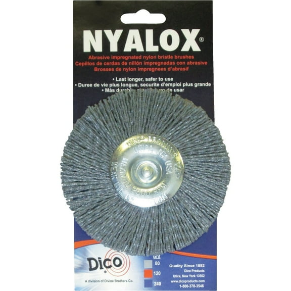 Dico 7200036 4" Coarse Nyalox Wire Wheel Brush