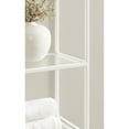 thumbnail image 3 of Kate and Laurel Leanna Glam Scalloped Three-Tiered Wall Shelf, 20 x 6 x 32, White, Decorative Floating Shelf Storage and Wall Organizer for Bathroom Over Toilet Storage or Display, 3 of 8