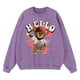 thumbnail image 3 of Sudadera vintage desgastada con texto "Hola, soy tu amigo", de Ted Bear, para hombre, estilo hip hop, informal, holgada, de algodón, a la moda, 3 of 4