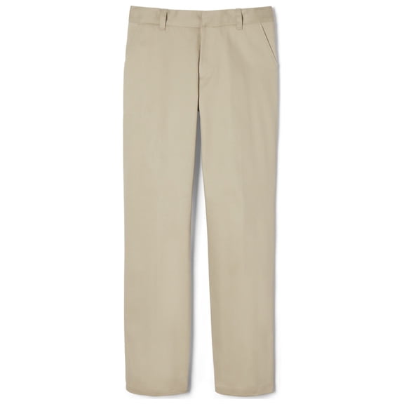 French Toast Boys School Uniform Adjustable Waist Work Wear Finish Relaxed Fit Pants, Sizes 4-20, Slim, & Husky