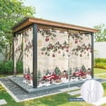 thumbnail image 6 of Outdoor Curtains for Patio Waterproof, Christmas Outdoor Privacy Panels Grommet, Xmas Snowman Truck Snowflake Tree Balls Vintage Blackout Outside Curtains for Porch/Cabana 54"x84", 2 Panels, 6 of 8