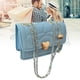 thumbnail image 5 of Bolso de hombro para mujer con hebilla de corazón, elegante y versátil bolso azul para quienes buscan estilo en verano, 5 of 8