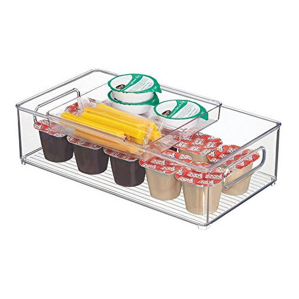 iDesign Fridge Binz 2 Piece, 8 x 14 x 4, Clear