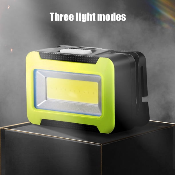 Lámpara De Cabeza Lámpara de cabeza LED COB 3 modos de cabeza impermeable Linterna Luz de cabeza para pesca