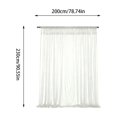 thumbnail image 3 of Outdoor Curtains Mesh Screen Lightweight Privacy Bug Netting for Patio Porch Balcony Pergola Terrace, 3 of 7