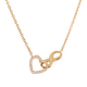 thumbnail image 1 of Collar para Mujer con Dije de Corazón e Infinito LuckyLy Acero Inoxidable con Zirconia Cúbica Modelo Nia dorado UNITALLA, 1 of 8