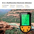 thumbnail image 3 of Riwcyla Electronic Digital Altimeter 8 in 1 Multifunction LCD Backlight Altimeter Barometer Compass Weather Forecast Calendar for Climbing Hiking Fishing, 3 of 6